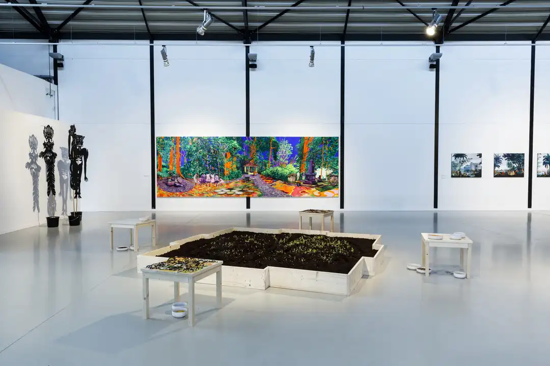 Photos from the exhibition On the Nature of Botanical Gardens (2020)  Curated by Sadiah Boonstra at Framer Framed (2020)  © Eva Broekema / Framer Framed