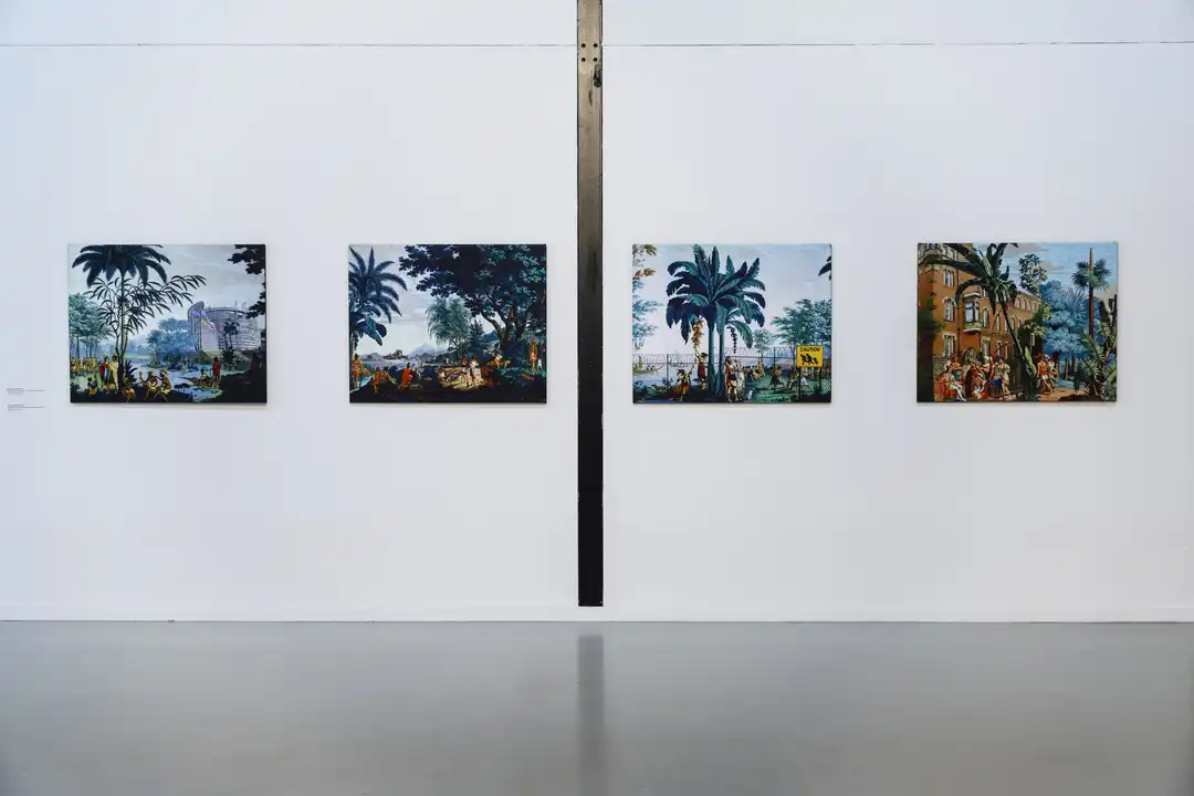 Photos from the exhibition On the Nature of Botanical Gardens (2020)  Curated by Sadiah Boonstra at Framer Framed (2020)  © Eva Broekema / Framer Framed