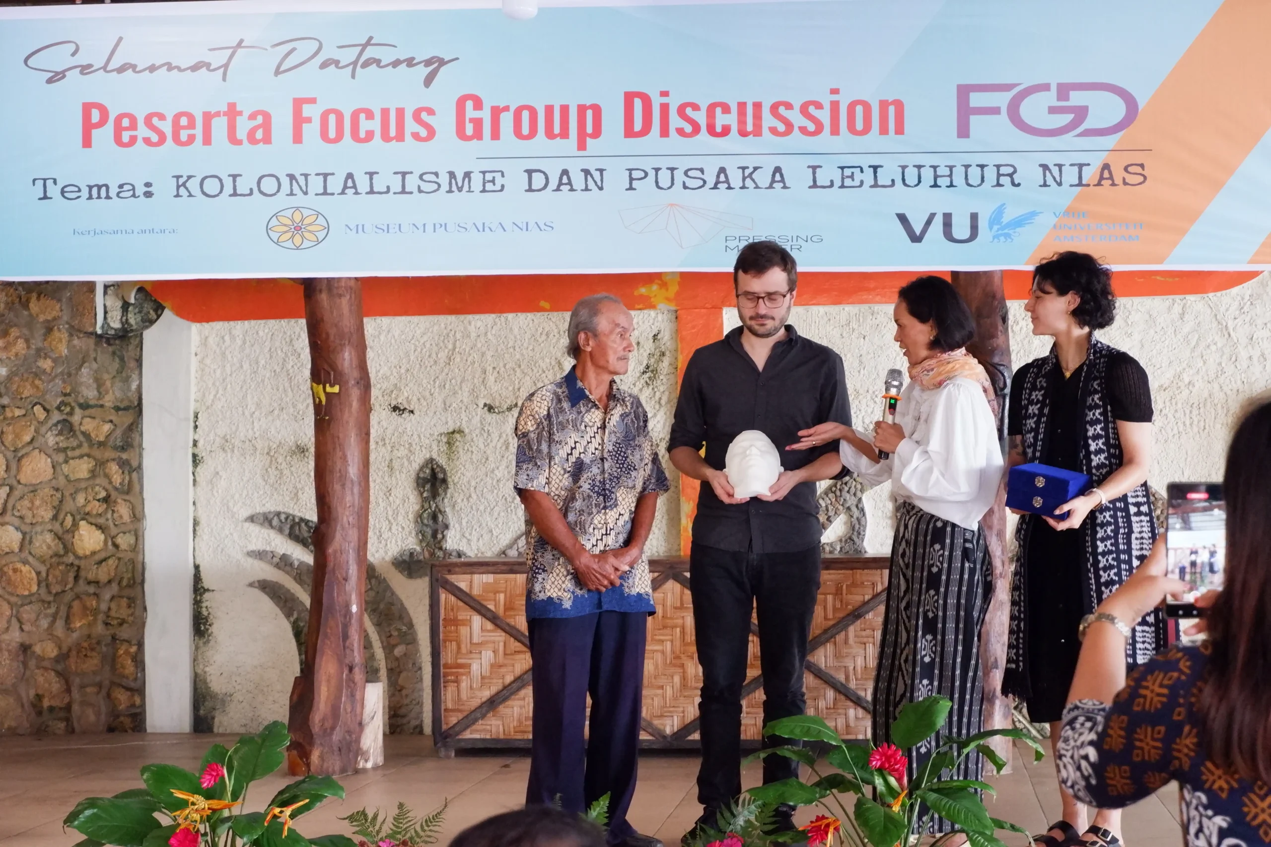 Photos from the exhibition "Looking Behind Nias Faces: The Face of Ono Niha" (2024) at Museum Pusaka Nias