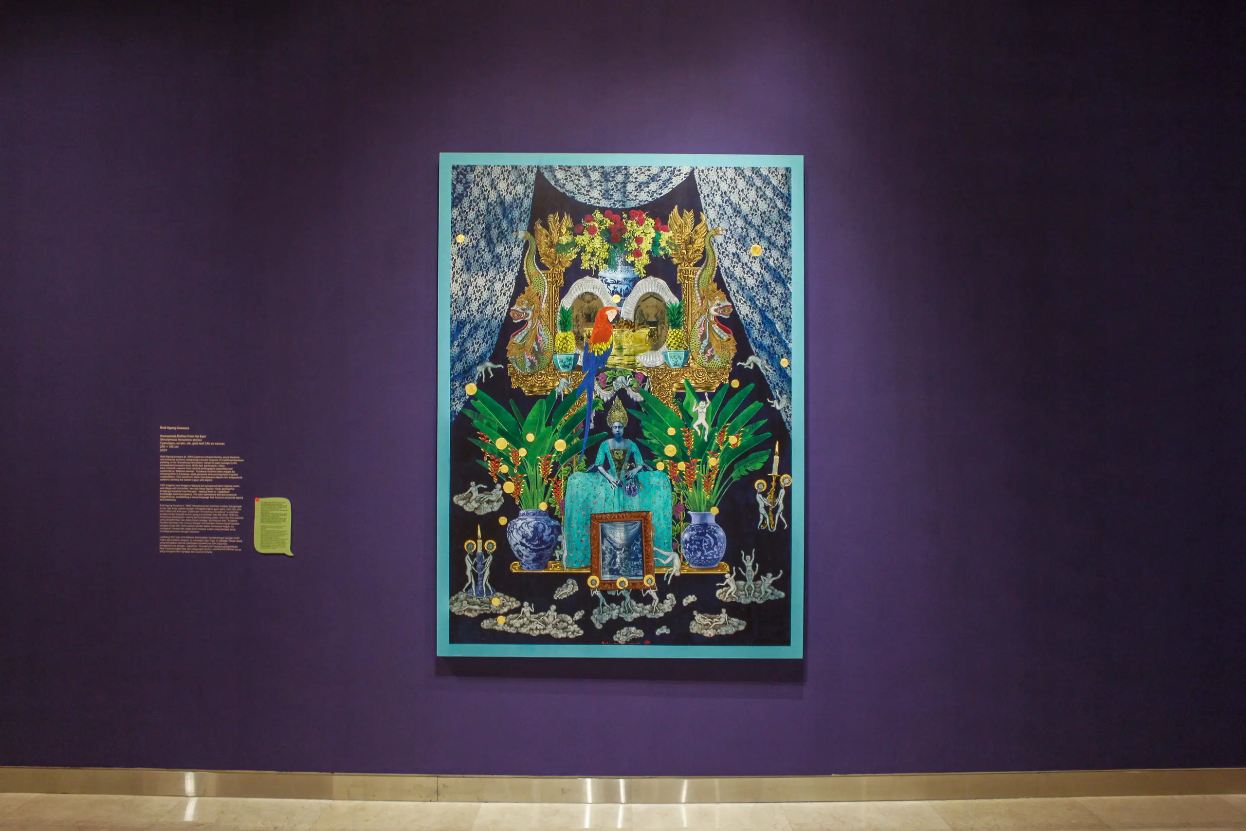 Photos from the exhibition Beyond Unsettled Pasts at Erasmus Huis (2025). Curated by CultureLab (Dr. Sadiah Boonstra and Sukiato Kurniawan)     © Erasmus Huis/Oxalis, CultureLab/Vattaya