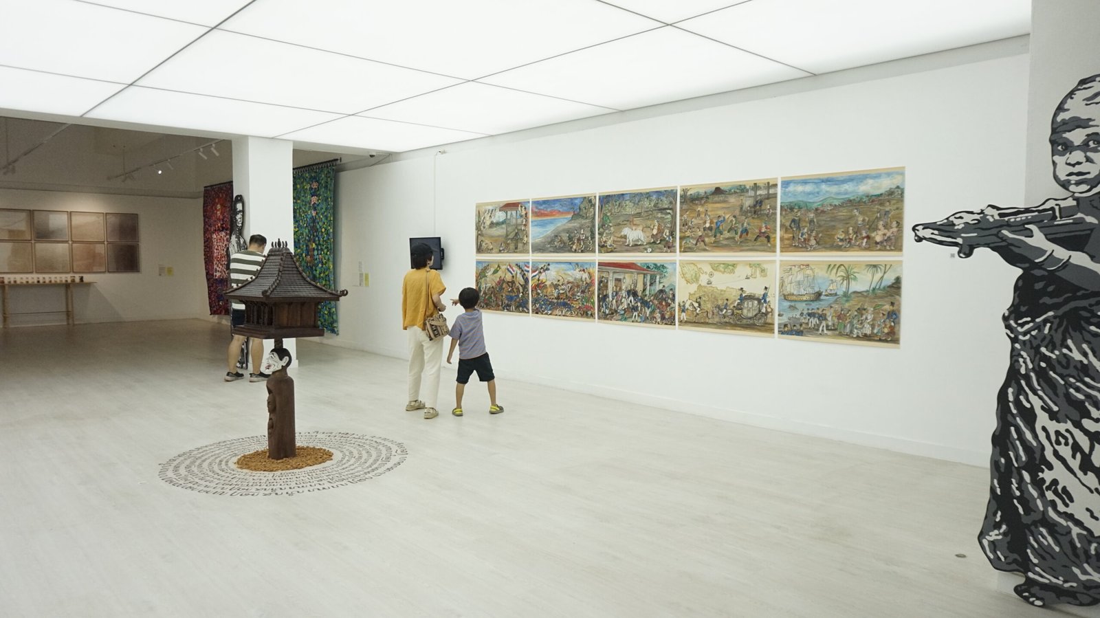 Photos from the exhibition "Rumpang. Rimpang. Rampung: Towards Shifting Perspectives" (2024). Organized by CultureLab at Contemporary Art Gallery (CAG), Taman Mini Indonesia Indah (TMII) (2024). Photo credit: Helmi Adam/CAG TMII